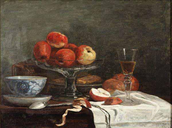 Eugene Boudin Nature Morte A La Pomme oil painting picture